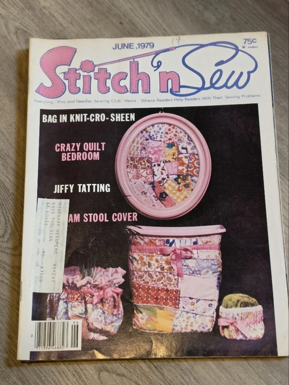 Vintage Stitch N Sew Magazine Lot 1979 1980 1981 Craft Sewing Patterns 6 Issues